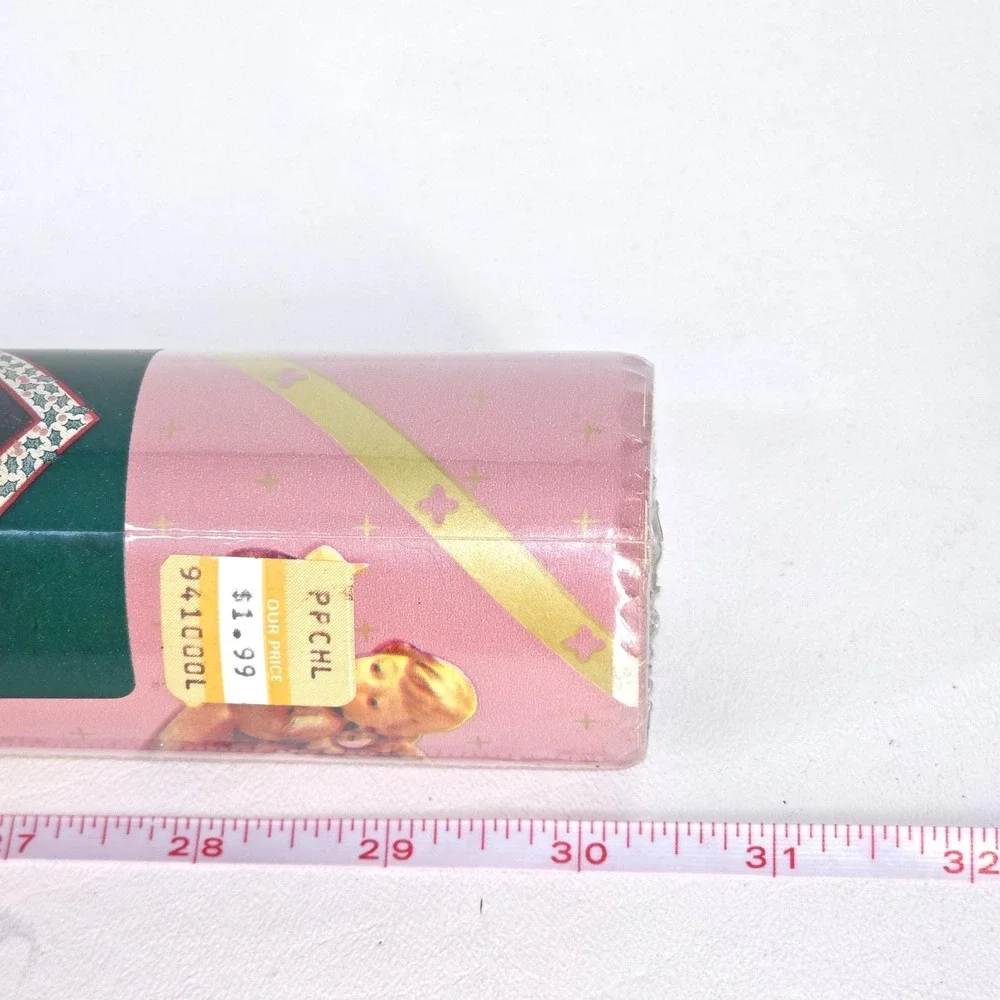 M. J.‎ Hummel Christmas Wrapping Paper 40 sq ft Vintage 1993 Pink Angels Sealed